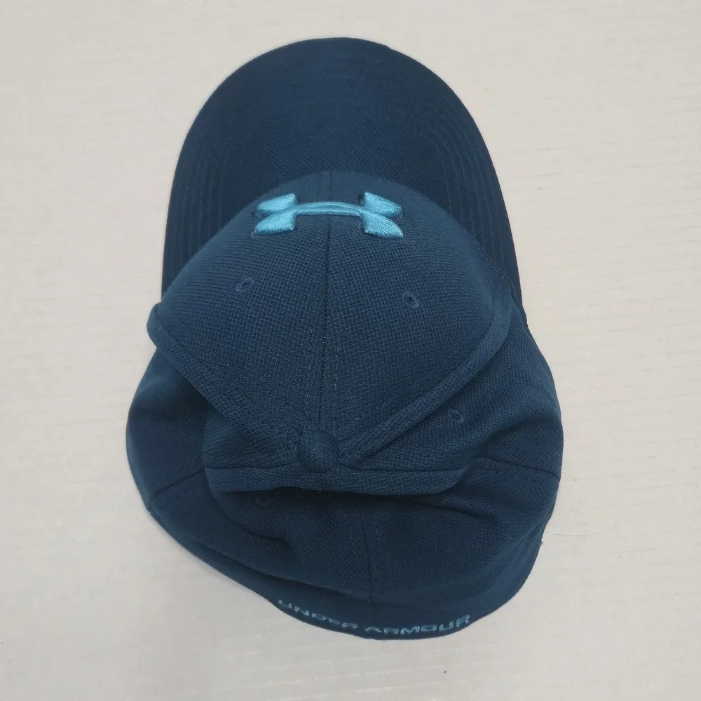 Under Armour Men's Blue Blitzing 3.0 Fitted Stretch Baseball Cap‎ Hat M/L